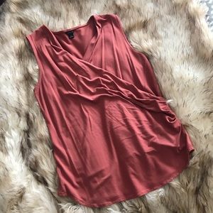 Ann Taylor Faux Wrap Top